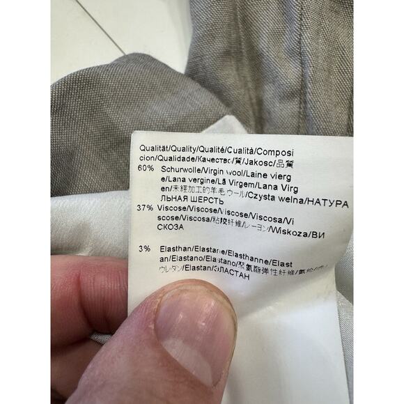 Boss Hugo Boss Jadena Blazer Jacket Womens Size 2 Gray Business Casual Office - Picture 5 of 7